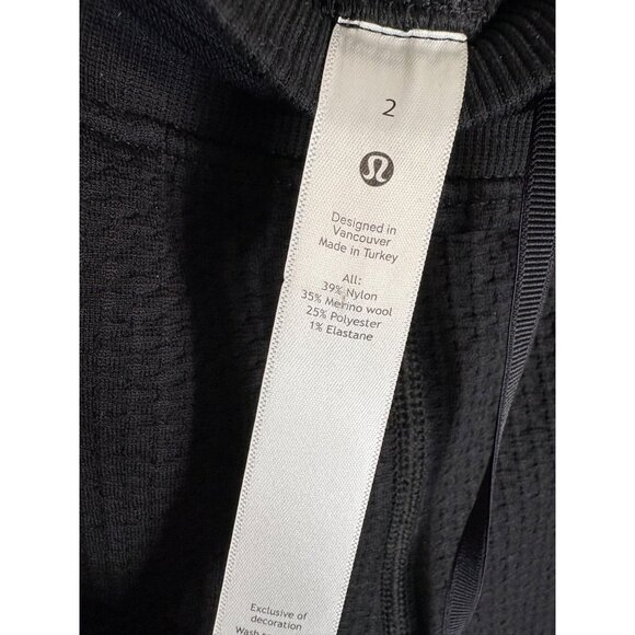 Lululemon Engineered Warmth Merino Wool Blend Jogger Black-sz 2 - Picture 3 of 9